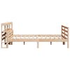 vidaXL Bedframe met hoofdbord massief grenenhout 150x200 cm