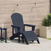 vidaXL Adirondack-stoel Marineblauw 74 x 82 x 92cm HDPE