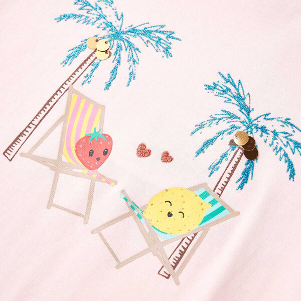 Kindershirt 116 zachtroze