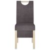 vidaXL Eetkamerstoelen 6 st stof taupe