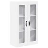 vidaXL Wandglas cabinet PORTO Wit 60 x 31 x 100 cm Bewerkt hout