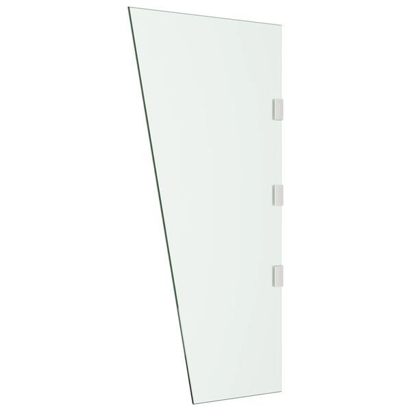 vidaXL Zijpaneel voor deurluifel 50x100 cm gehard glas transparant
