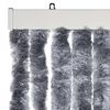 vidaXL Vliegengordijn 100x230 cm chenille zilver