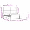 vidaXL Bedframe met hoofdeinde Zwart 180 x 200 cm Stof