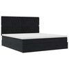 vidaXL Ottoman bed met matrassen 180x200cm fluweel zwart