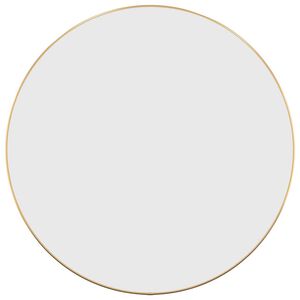 vidaXL Wandspiegel rond &Oslash;60 cm goudkleurig