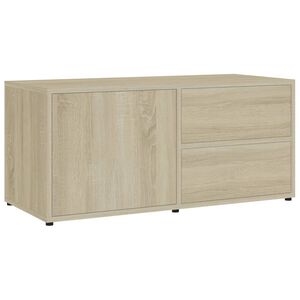 vidaXL Tv-meubel 80x34x36 cm bewerkt hout sonoma eikenkleurig