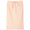 Kinderrokje recht met strepen 92 fluorescerend oranje