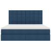 vidaXL Opslag bed met matras met matras Blauw 160 x 200 cm Polyester
