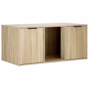 vidaXL Kattenkrat meubel Sonoma Eiken 100 x 49 x 45 cm Bewerkt hout