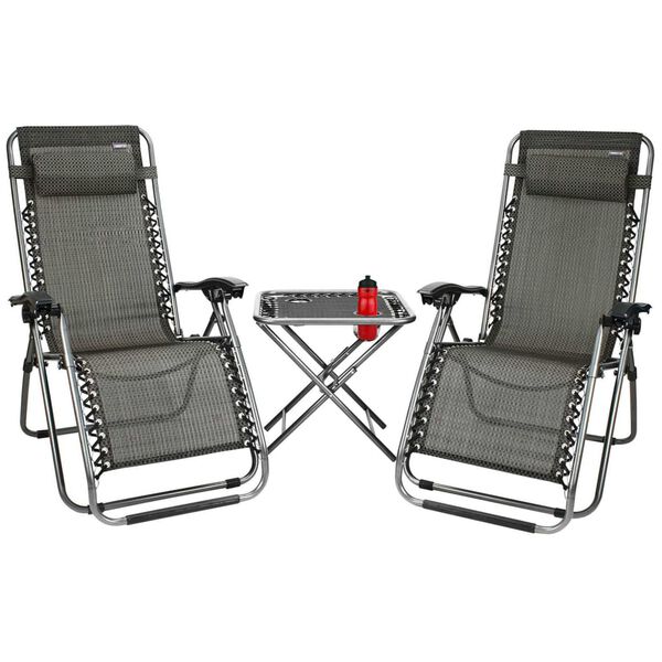 Abbey Camp 3-delige Terrasset antraciet 21DT-ANT-Uni