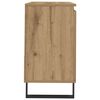 vidaXL Badkamerkast 65x33x60 cm bewerkt hout artisanaal eikenkleurig