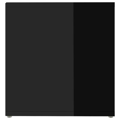 vidaXL Tv-meubel 72x35x36,5 cm spaanplaat hoogglans zwart