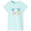 Kindershirt 104 lichtzeeblauw