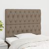 vidaXL Hoofdbord taupe 90x7x118/128 cm Stof