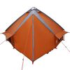 vidaXL Teepee Tent met dak Grijs en Oranje 490 x 410 x 210 cm