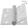vidaXL Scharnier 2 pcs Zilver 50 x 38 x 1,3 mm Staal