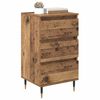 vidaXL Dressoir met lade Oud hout 35 x 40 x 70 cm Bewerkt hout