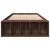 vidaXL Bedframe bewerkt hout bruin eikenkleur 75x190 cm
