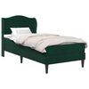 vidaXL Bedframe met hoofdeinde Donkergroen 100 x 200 cm Fluweel