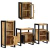 vidaXL Badkamermeubelset Wandgemonteerd 4 pcs Bruin Massief Mango Hout