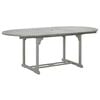 vidaXL Tuintafel 200x100x75 cm massief acaciahout grijs