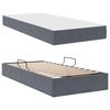 vidaXL Opbergbed met matras Donkergrijs 100 x 200 cm Fluweel