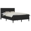 vidaXL Bedframe met matras met hoofdeinde Zwart 140 x 190 cm Fluweel
