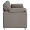 vidaXL Bank Taupe 219 x 77 x 82 cm Stof