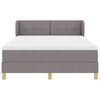 vidaXL Boxspringbed met matras met hoofdeinde Taupe 160 x 200 cm Stof