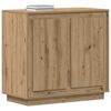 vidaXL Dressoir Artisan Eiken 80 x 40 x 75 cm Bewerkt hout