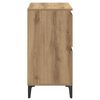 vidaXL Dressoir Artisan Eiken 60 x 35 x 70 cm Gemonteerd hout en ijzer