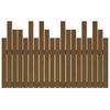 vidaXL Hoofdbord wandmontage 127,5x3x80 cm grenenhout honingbruin
