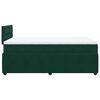 vidaXL Boxspring met matras fluweel donkergroen 120x190 cm