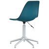 vidaXL Eetkamerstoelen draaibaar 4 st PP turquoise