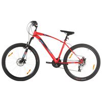 vidaXL Mountainbike 21 versnellingen 29 inch wielen 48 cm frame rood