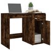 vidaXL Bureau 100x49x75 cm bewerkt hout gerookt eikenkleurig