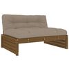 vidaXL Middenbank 120x80 cm massief grenenhout honingbruin