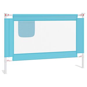 vidaXL Bedhekje peuter 100x25 cm stof blauw