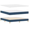 vidaXL Boxspringbed met matras met hoofdeinde Blauw 180 x 200 cm Stof