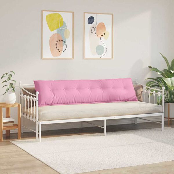 vidaXL Rugkussen Roze 200 x 19 x 50 cm Stof