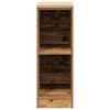 vidaXL Garagekast 30x51x85 cm massief grenenhout oud hout
