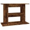 vidaXL Aquariumstandaard Gerookt Eikenhout 80x35x60 cm Bewerkt Hout