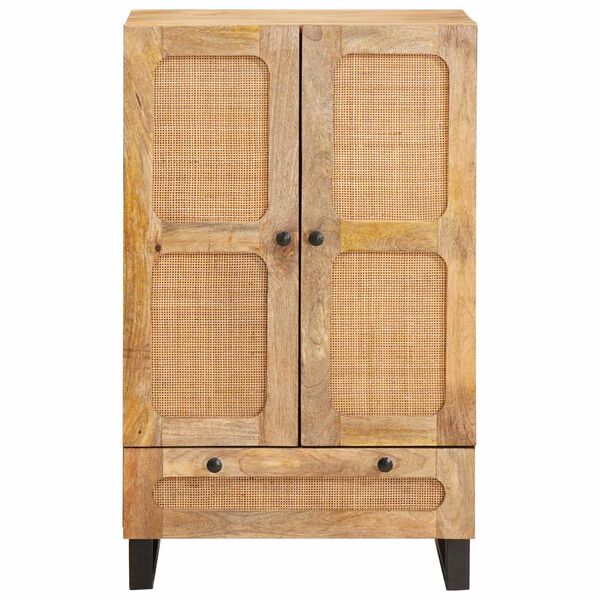 vidaXL Hoge kast met lade Bruin 40 x 33 x 110 cm Massief Mango Hout