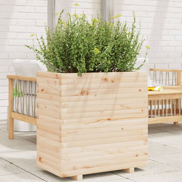 vidaXL Plantenbak 70x40x72 cm massief grenenhout