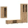 vidaXL Tv-meubelset FLORIN 3 pcs Artisan Eiken Bewerkt hout