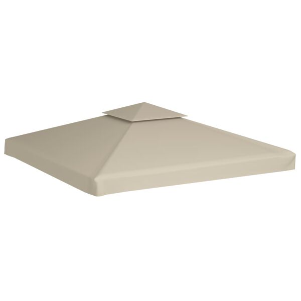 vidaXL Vervangend tentdoek prieel 310 g/m&sup2; 3x3 m beige