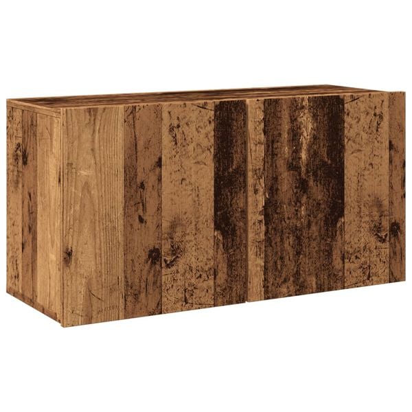 vidaXL Tv-meubel wandgemonteerd 80x30x41 cm oud houtkleurig