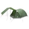 vidaXL Huisje Tent met dak Groen 4-persoons Polyester en staal