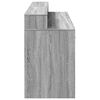 vidaXL Bureau met LED-verlichting 160x55x91 cm hout grijs sonoma eiken